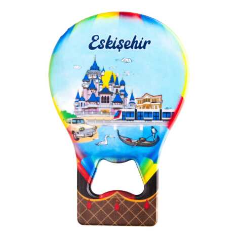 Eskişehir Temalı Myros Metal Balon Açacak Magnet T 102x73 mm - 3