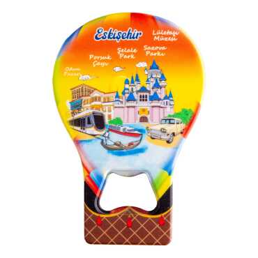 Eskişehir Temalı Myros Metal Balon Açacak Magnet T 102x73 mm - 4