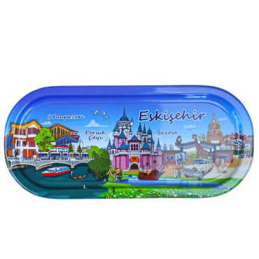Eskişehir Themed Oval Tray 35X16 Cm