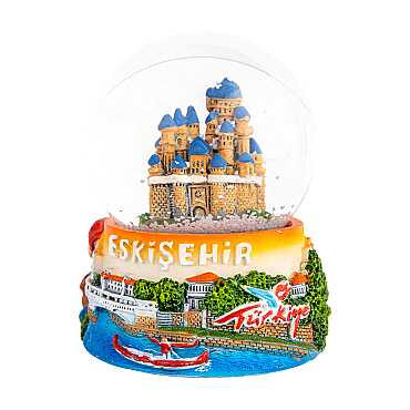 Eskişehir Temalı Polyester Kar Küresi 65 mm - Myros