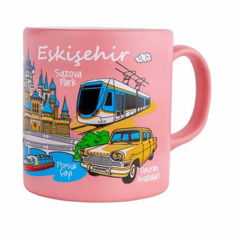 Eskişehir Temalı Seramik Renkli Baskılı Kupa 82x90 mm - 2