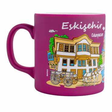 Eskişehir Temalı Seramik Renkli Baskılı Kupa 82x90 mm - 6