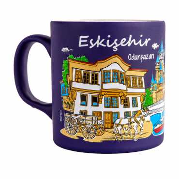 Eskişehir Temalı Seramik Renkli Baskılı Kupa 82x90 mm - 8