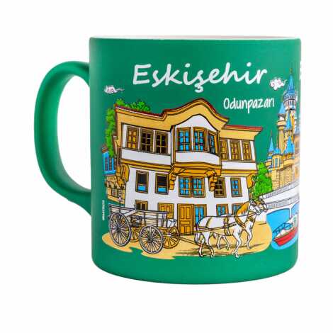 Eskişehir Temalı Seramik Renkli Baskılı Kupa 82x90 mm - 9