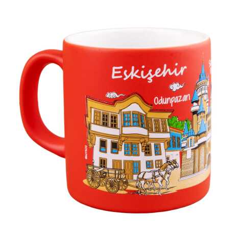 Toptan Eskişehir Temalı Seramik Renkli Baskılı Kupa 82x90 mm - 5
