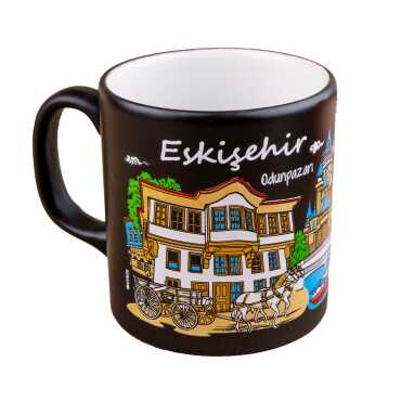 Toptan Eskişehir Temalı Seramik Renkli Baskılı Kupa 82x90 mm - 7