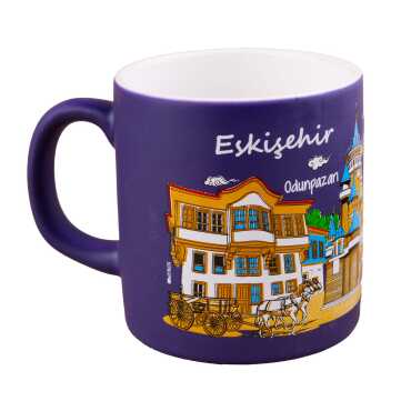 Toptan Eskişehir Temalı Seramik Renkli Baskılı Kupa 82x90 mm - 8