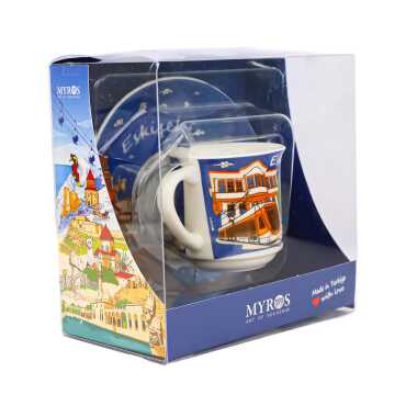 Eskişehir Themed Single Porcelain Coffee Cup - 6