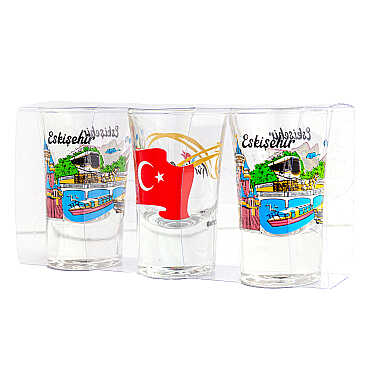 Eskişehir Temalı Üçlü Shot Bardak - 2