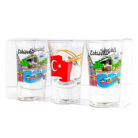 Eskişehir Temalı Üçlü Shot Bardak - 2
