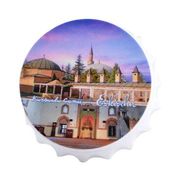 Eskisehir Themed Customised Uv Printed Bottle Cap Shaped Plastic Base  Bottle Opener  63x15 mm - 6