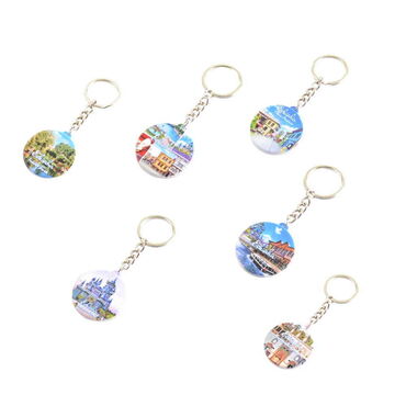 Eskisehir Themed Customised UV Printed Plastic Base Square Keyring 38x100 mm - 2