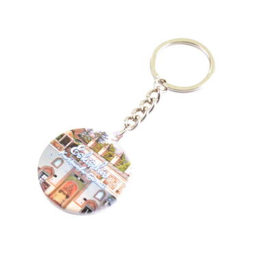Eskisehir Themed Customised UV Printed Plastic Base Square Keyring 38x100 mm - 3