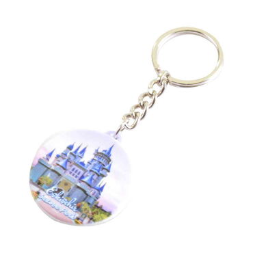 Eskisehir Themed Customised UV Printed Plastic Base Square Keyring 38x100 mm - 5