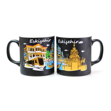 Eskisehir Themed Customised Serigraphy Printed Ceramic Mug 82x90 mm - Thumbnail