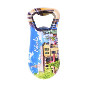 Eskisehir Themed Customised Uv Printed Plastic Base Plastic Base Bottle Opener 95x43 mm - Thumbnail