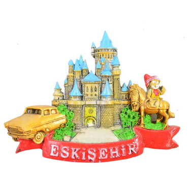 Eskisehir Themed Polyester Fridge Magnet - Thumbnail