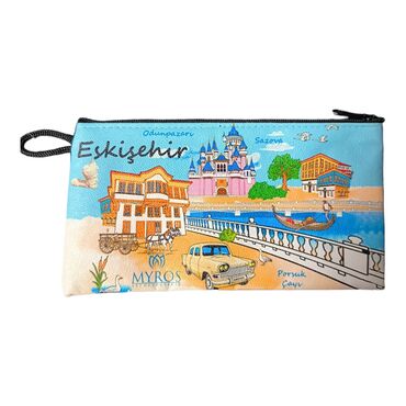 Eskisehir Themed Turkish Woven Wallet 183x97x8 mm - Thumbnail