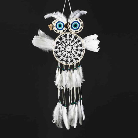 Evil Eye Lace Owl Dreamcatcher