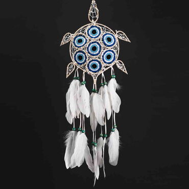 Myros - Evil Eye Lace Turtle Dreamcatcher