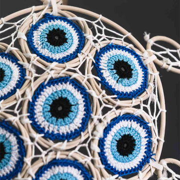 Evil Eye Lace Turtle Dreamcatcher - Thumbnail