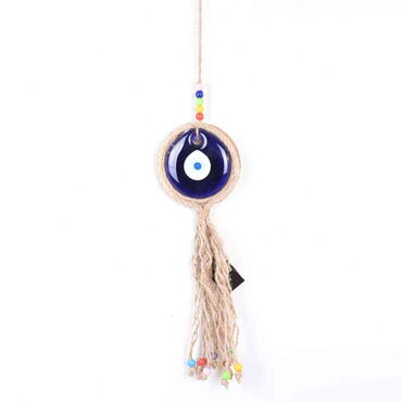 Myros - Evil Eye Macrame Oval Shaped Wall Hanging