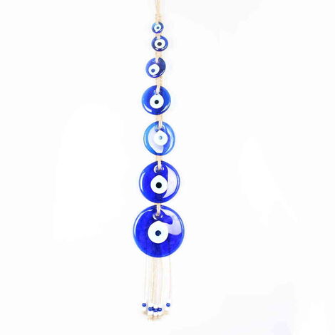 Evil Eye Macrame Seven Size Oval Shaped Wall Hanging - 1