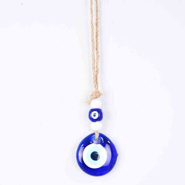 Evil Eye Macrame Single Size Oval Shaped Wall Hanging - Myros