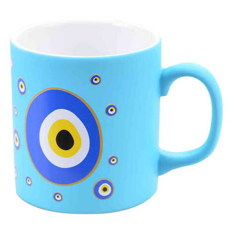 Evil Eye Themed Ceramic Custom Printed Mug