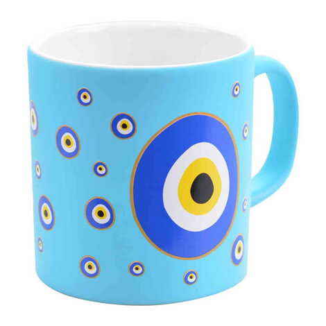 Evil Eye Themed Ceramic Custom Printed Mug