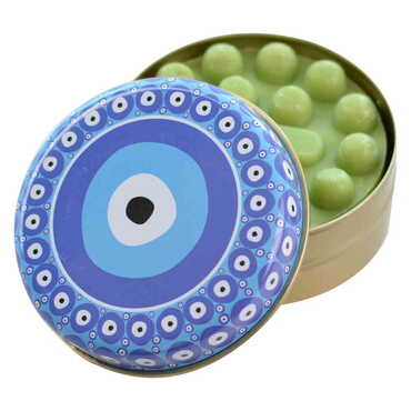 Evil Eye Themed Custom Print Metal Tin Soap Box - Thumbnail