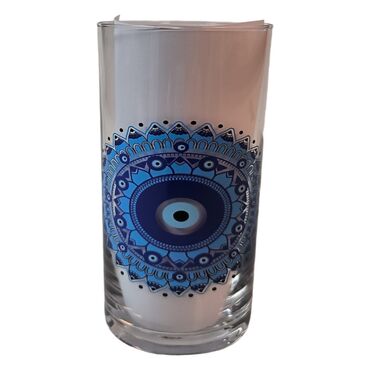 Evil Eye Themed Custom Printed Raki-Ouzo Glass - Thumbnail