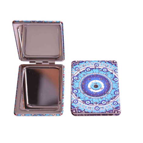 Evil Eye Themed Custom Printed Rectangle Pocket Mirror - 1