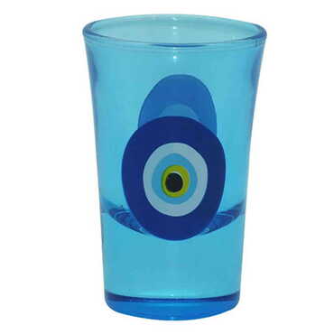 Myros - Evil Eye Themed Custom Printed Shot Glass 45x70 mm