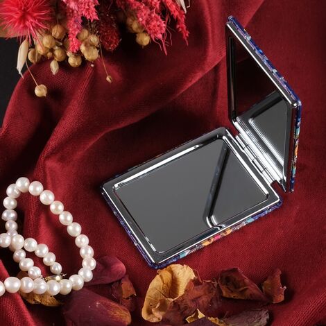 Evil Eye Themed Customised Uv Printed Rectangle Compact Mirror 85x62x11 mm - 2