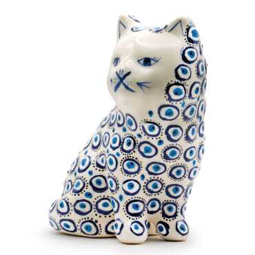 Evil Eye Themed Embossed Evil Eye Large Cat - Myros