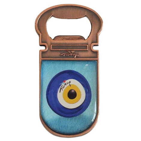Evil Eye Themed Magnet Small Metal Opener - 1