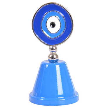 Myros - Evil Eye Themed Metal Enamel Hand Bell