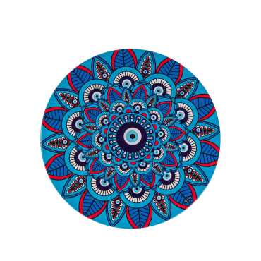 Evil Eye Themed Metal Trivet - Myros