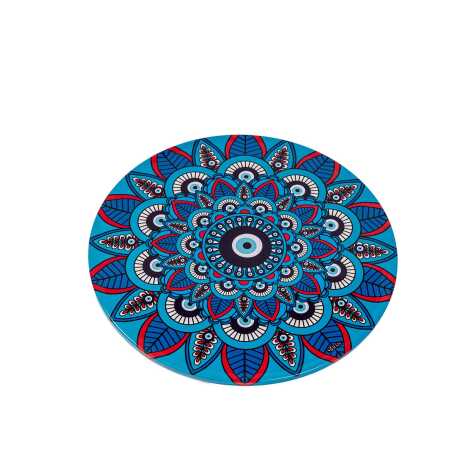 Evil Eye Themed Metal Trivet - 10