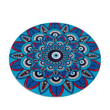 Evil Eye Themed Metal Trivet - 4