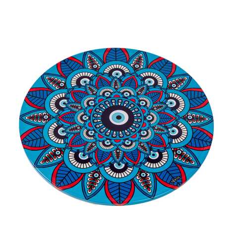 Evil Eye Themed Metal Trivet - 4