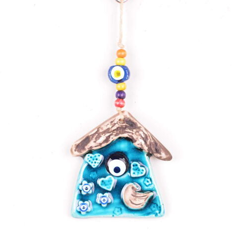 Evil Eye Themed Nautical Ceramics Second Size Wall Hanging - 1