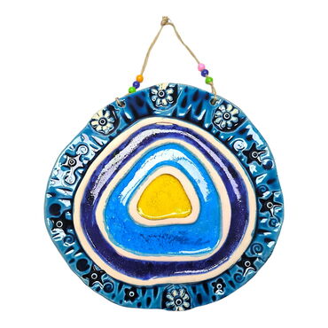 Myros - Evil Eye Themed Nautical Ceramics Sixth Size Wall Hanging