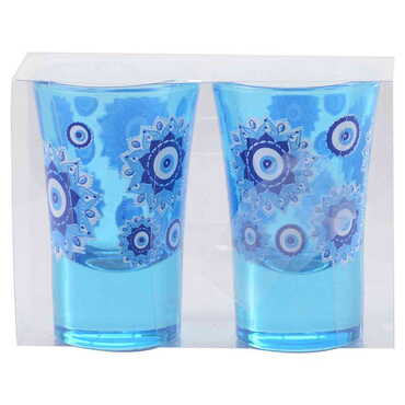 Myros - Evil Eye Themed Shot Glass Set of 2 Pcs