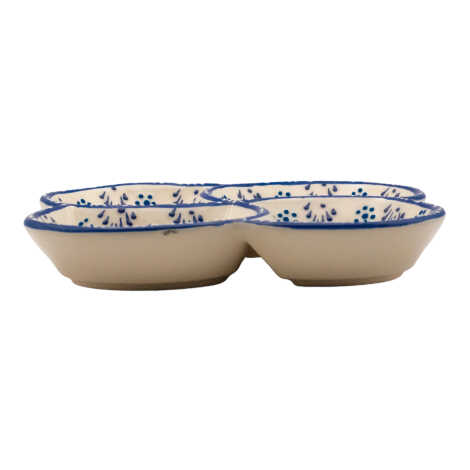 Evil Eye Themed Special Embossed Evil Eye Four Section Snack Bowl - 2