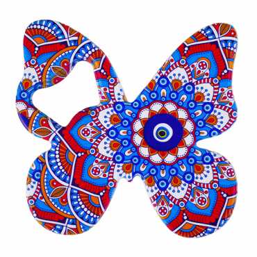 Evil Eye Themed UV Printed Butterfly Bottle Opener - 1