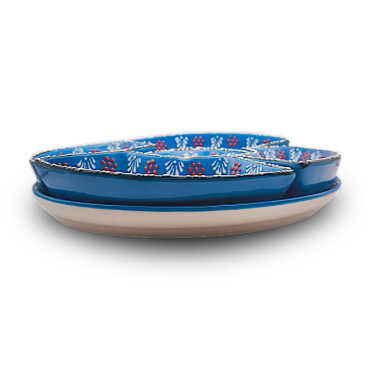 Exclusive Embossed Six-Piece Ceramic Serving Set - 2