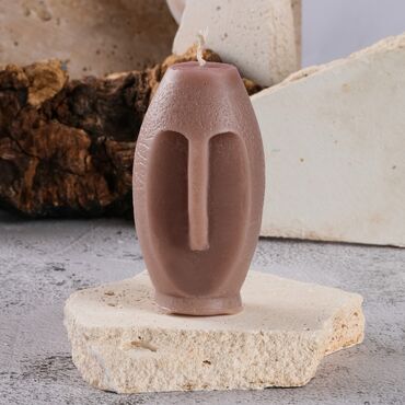 Myros - Face Shaped Candle 4X4 Cm