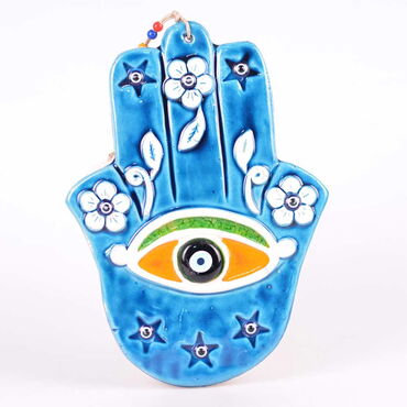 Myros - Fatima Hand Themed Nautical Ceramics Sixth Size Wall Hanging